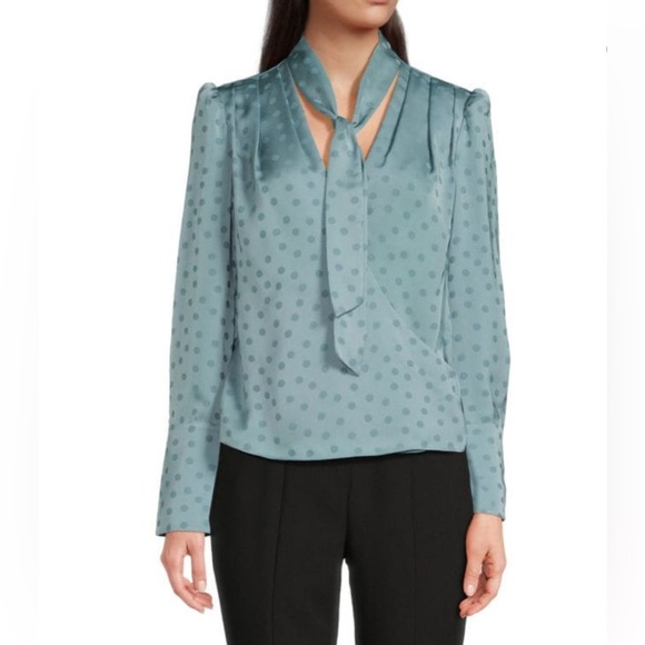 Favorite Daughter The Joan Polka Dot Blouse - Size Medium - Picture 1 of 5